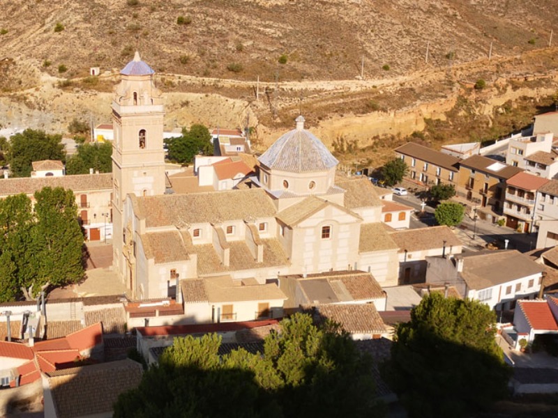 Oria church - from above